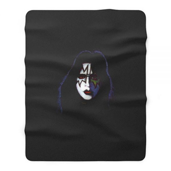 Ace Frehley Face Makeup Fleece Blanket