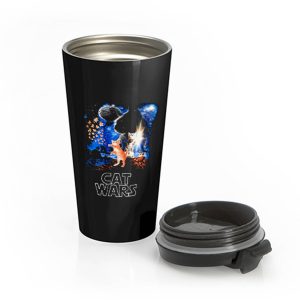 Adult Humor Cat Wars Parody Star Wars Stainless Steel Travel Mug