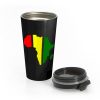 African Rasta Rastafarian or Reggae Stainless Steel Travel Mug