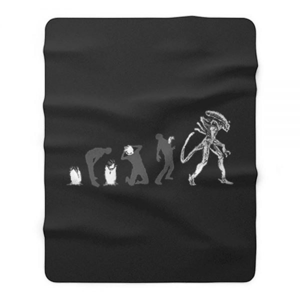 Aliens Evolution Of Xenomorph Fleece Blanket