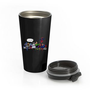 And Thats How I Saved The World Jesus Avengers Superheroes Stainless Steel Travel Mug