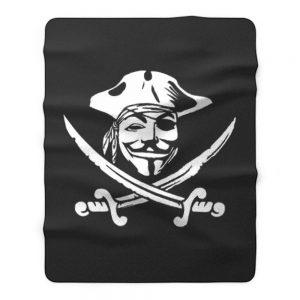 Anonymous Pirate Fleece Blanket