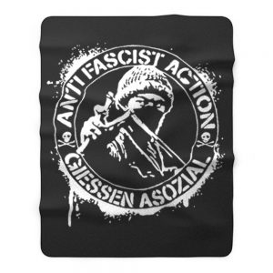 Anti Fascist Action Giessen Asozial Fleece Blanket