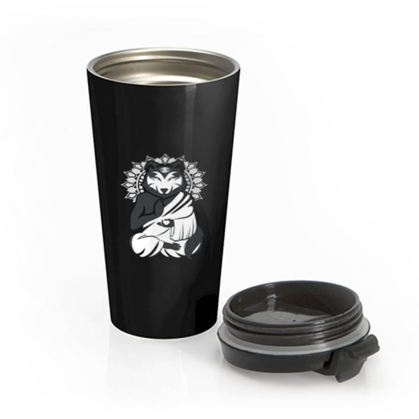 Are You Aware Wolf Stainless Steel Travel Mug