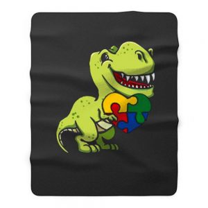 Autism Dinosaur Autism Awareness Autism Fleece Blanket