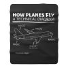 Aviation How Planes Fly Magic Fleece Blanket