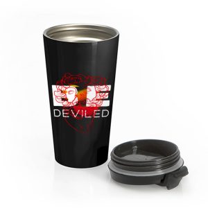 BE DEVILED Featuring Greek Sculpture Stainless Steel Travel Mug