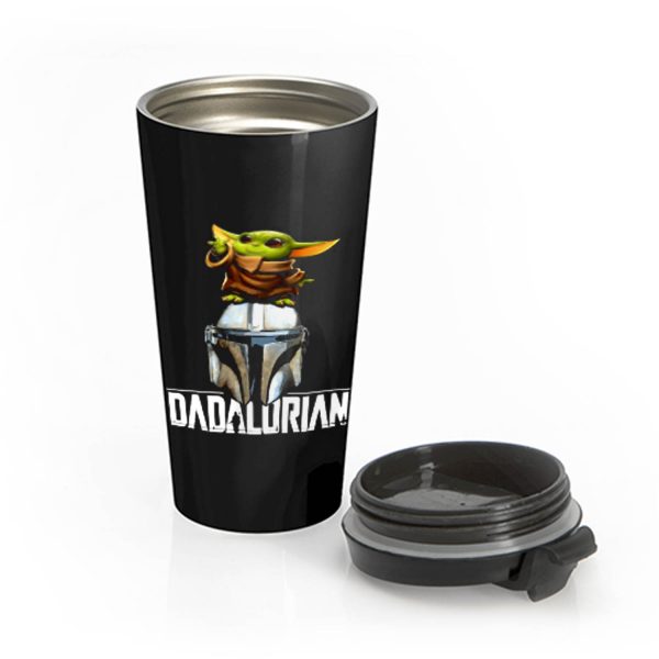 Baby Yoda Dadalorian Funny Star Wars Stainless Steel Travel Mug