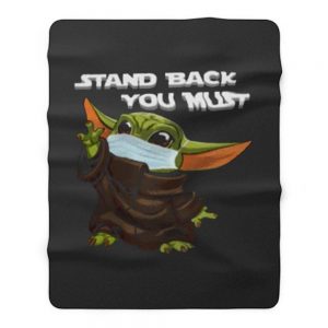 Baby Yoda Social Distance Fleece Blanket