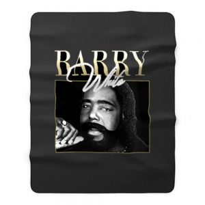 Barry White Vintage 90s Retro Fleece Blanket