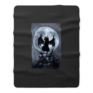 Bat Cat Fleece Blanket