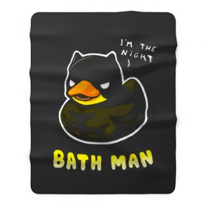 Bath man Funny Bath Duck Fleece Blanket