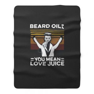 Beard Oil Love Juice Vintage Fleece Blanket