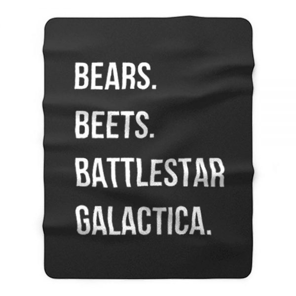 Bears Beets Battlestar Galactica Fleece Blanket