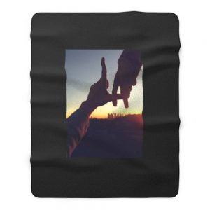 Beauty Of Sunset Los Angeles Fleece Blanket