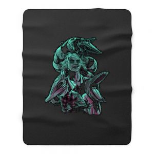 Beetlejuice Sand Worms Fleece Blanket