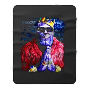 Benthonas Funny Thanos Spoof Marvel Universe Supervillai Fleece Blanket