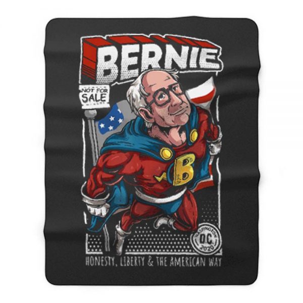 Bernie Sanders Superhero To The Rescue 2020 Fleece Blanket