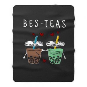 Bes Teas Best Friends Bubble Tea Fleece Blanket