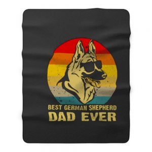 Best German Shepherd Dad Ever Fleece Blanket