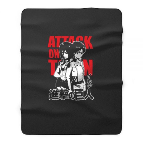 Bestfriend Anime Attack On Titan Fleece Blanket