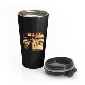 Between Eyes Rainbow Band Stainless Steel Travel Mug