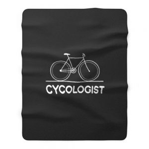 Bicycle Cycologist Fleece Blanket