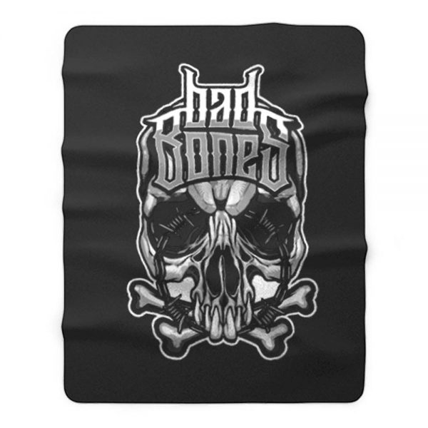 Biker t Rock Tattoo Cool Skull Ba Fleece Blanket