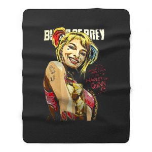 Birds Of Prey Superhero Harley Quinn Fleece Blanket