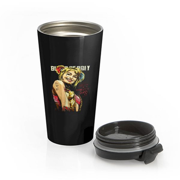 Birds Of Prey Superhero Harley Quinn Stainless Steel Travel Mug