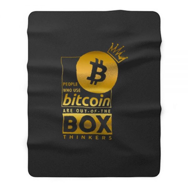 Bit Coin Billionaire Fleece Blanket