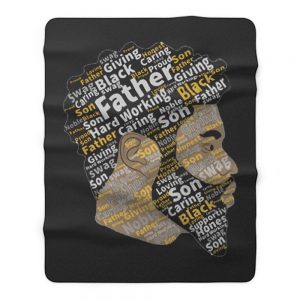 Black Father Black Lives Matter Black Father Mattter Black Dads Fleece Blanket