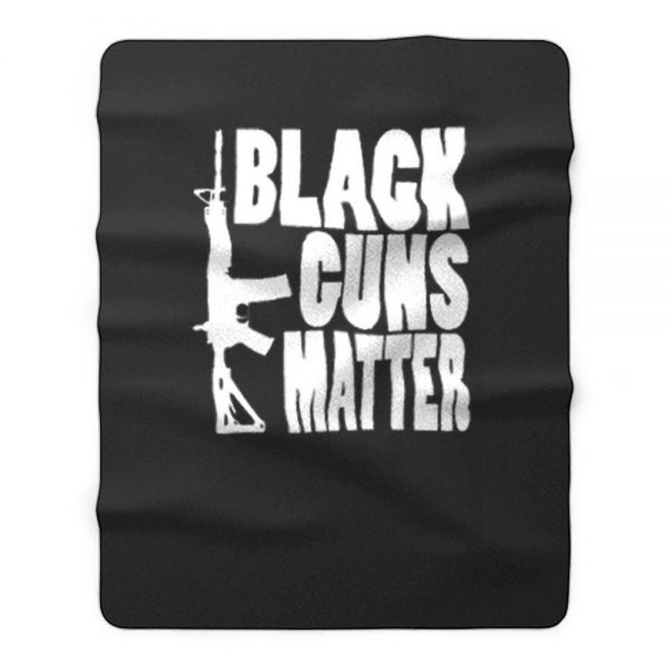 Black Guns Matter Fleece Blanket