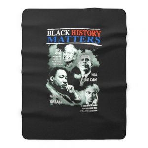 Black History Matters Fleece Blanket