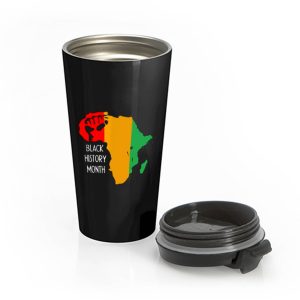 Black History Month Africa Origin Ancestral Power Ladies Stainless Steel Travel Mug