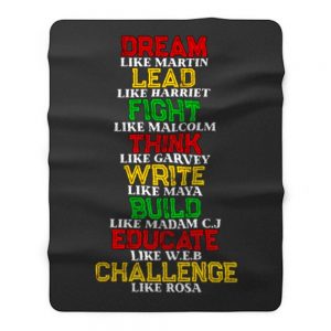 Black History and Historical Leaders Juneteenth Fleece Blanket