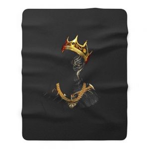 Black Panther Notorious Big King Mashup Fleece Blanket