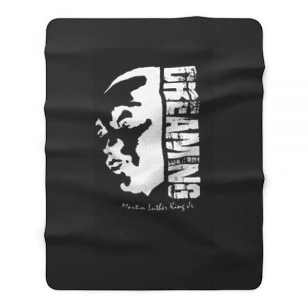 Black Pride Black History Month Dreaming Martin Luther King Jr Fleece Blanket