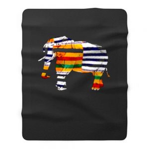 Black Pride Melanin Elephant Fleece Blanket