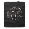 Black Sassy Cat Fleece Blanket