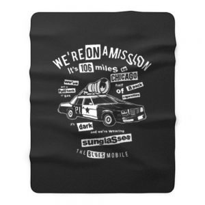 Blues Brothers Car Fleece Blanket