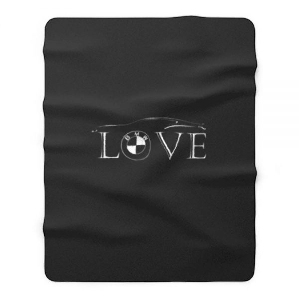 Bmw Love Mpower Fleece Blanket