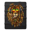 Bob Marley Smoking Joint Rasta One Love Lion Zion Fleece Blanket