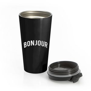 Bonjour Retro Stainless Steel Travel Mug