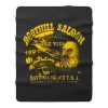 Boothill Saloon Biker Rally Single Stitch Pocket Fleece Blanket