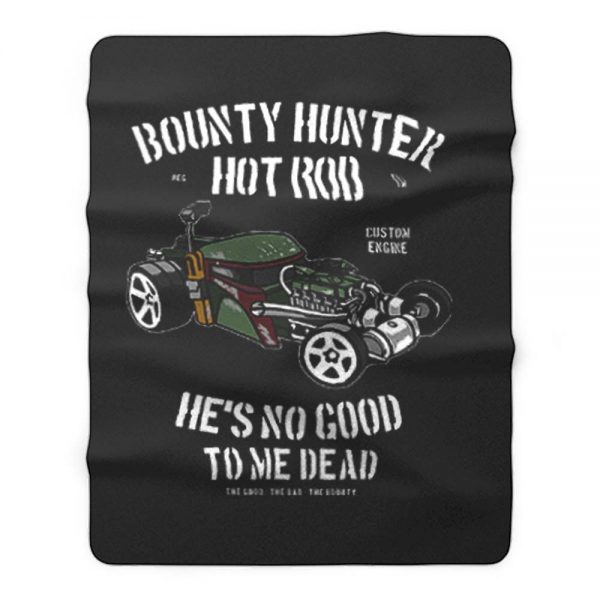 Bounty Hunter Hot Rod Death Race Fleece Blanket