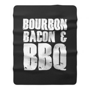 Bourbon Bacon And BBQ Fleece Blanket