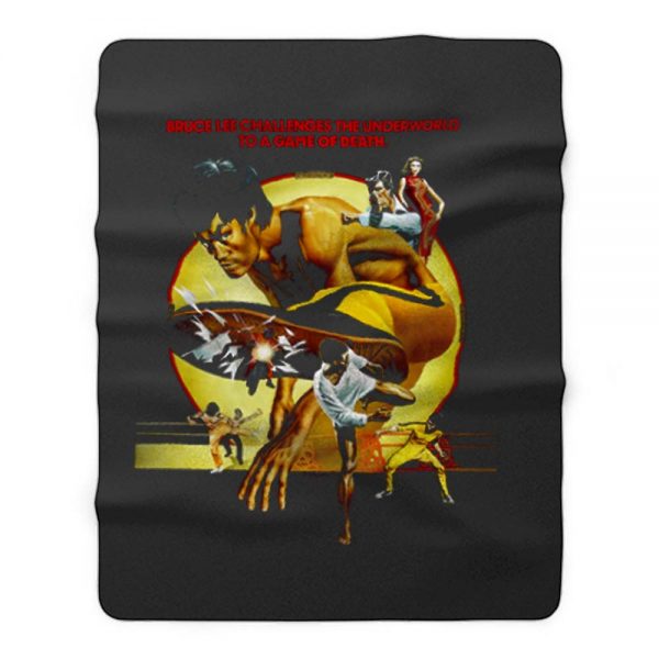 Bruce Lee Enter the Dragon 1978 Movie Fleece Blanket