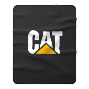 Bulldozer Digger Cat Fleece Blanket