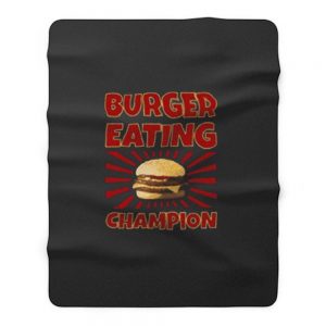 Burger Eating Champion Fleece Blanket